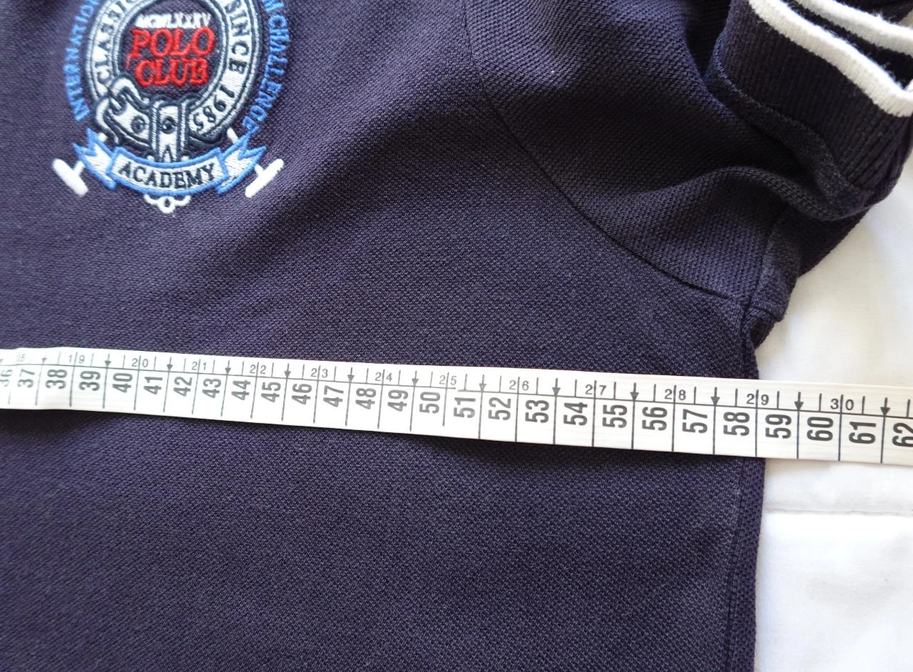 Polo masculino bordado USA Cup azul marinho e vermelho 5XL – photo 8